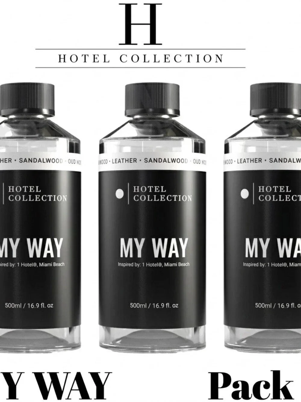 My Way 500ml Diffuser Oil I Hotel Miami , Hotel Collection Aroma360 pack of 3